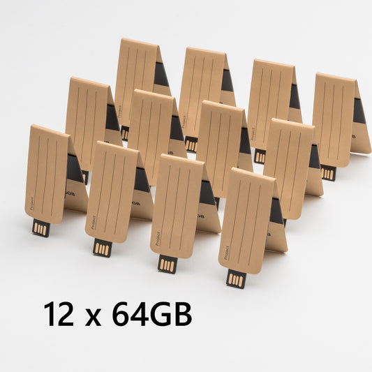 USB Papier-Clip 2.0 | 64GB | 12er Pack