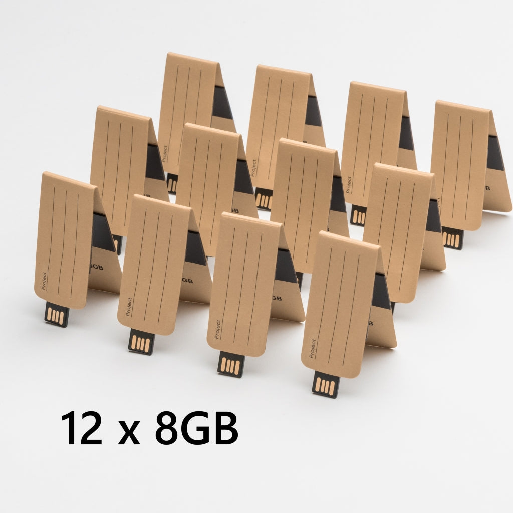 USB Papier-Clip 2.0 | 8GB | 12er Pack