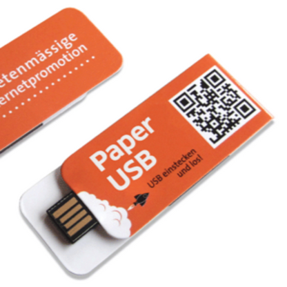 USB Papier-Clip | Type-A oder Type-C | Individuell bedruckt | ab 100 Stück